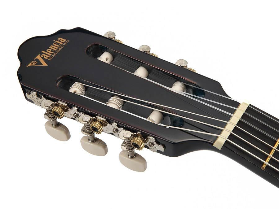 classic guitar 1/2, linden body, maple fb, blue sunburst - Afbeelding 9