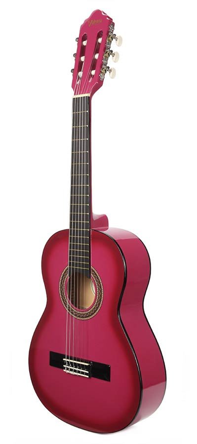 classic guitar 1/2, linden body, maple fb, pink sunburst - Afbeelding 5