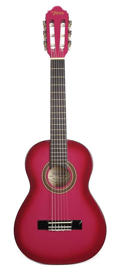 classic guitar 1/4, linden body, maple fb, pink sunburst - Afbeelding 3