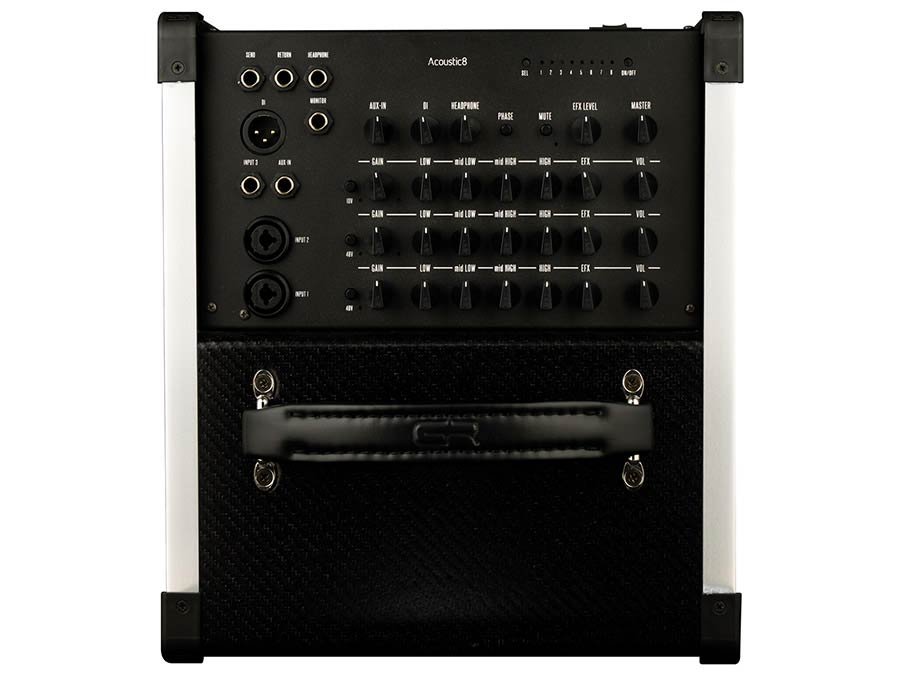 acoustic guitar combo lightweight fiber, 4 channels 140W biamped, 8"+1", 5,5 kg - Afbeelding 3