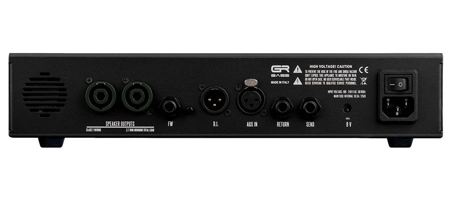class D bass amplifier 800w, with tube preamp and DI, 3,5kg - Afbeelding 3