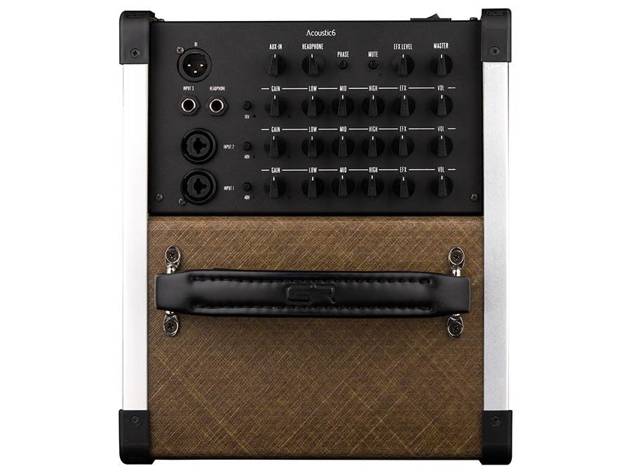 acoustic guitar combo lightweight fiber, 3 channels 120W biamped, 6"+1", 4,0 kg - Afbeelding 3
