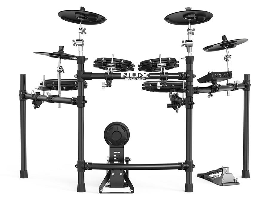 all mesh head digital drum kit, 10S-8-8-10-12HH-12C-14R, multi-track USB audio recording - Afbeelding 2