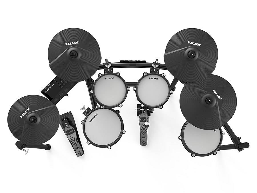 all mesh head digital drum kit, 10S-8-8-10-12HH-12C-14R, multi-track USB audio recording - Afbeelding 3