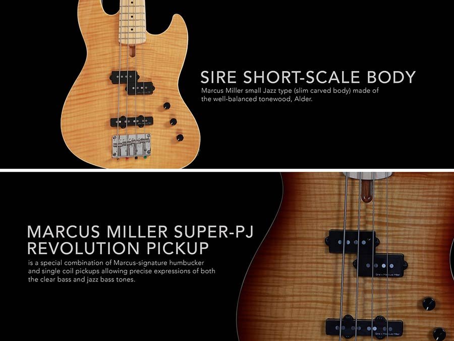 fretless alder with flamed maple top 4- string short scale passive bass guitar tobacco sunburst - Afbeelding 8