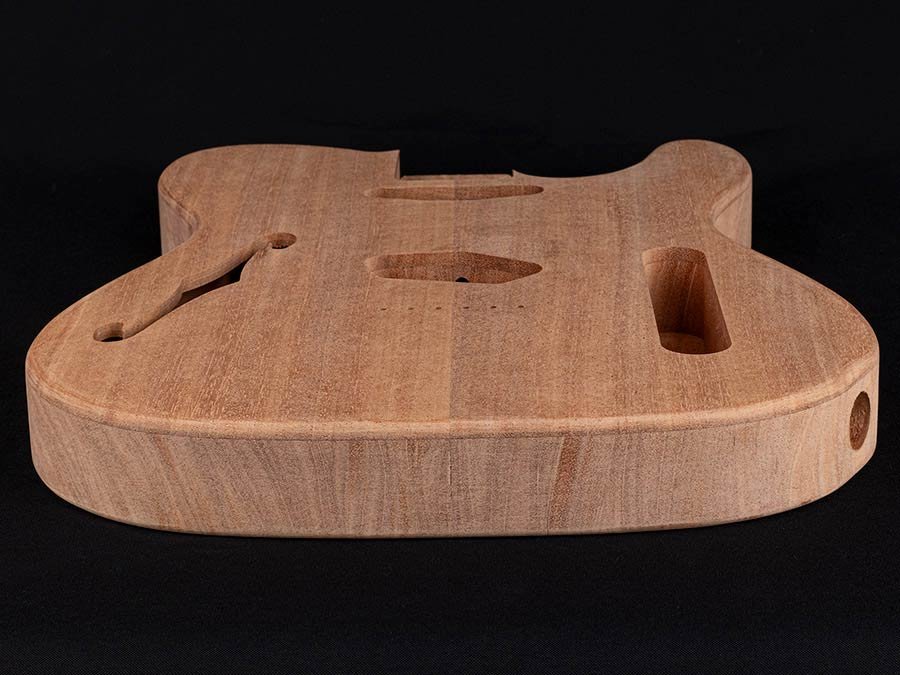 vintage body Teaser thinline model (made in Germany), 2 piece khaya mahogany - Afbeelding 3