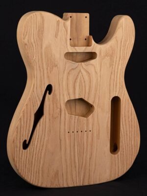 body Teaser thinline model (made in Germany), 2 piece roasted pine, roasted ash figured top