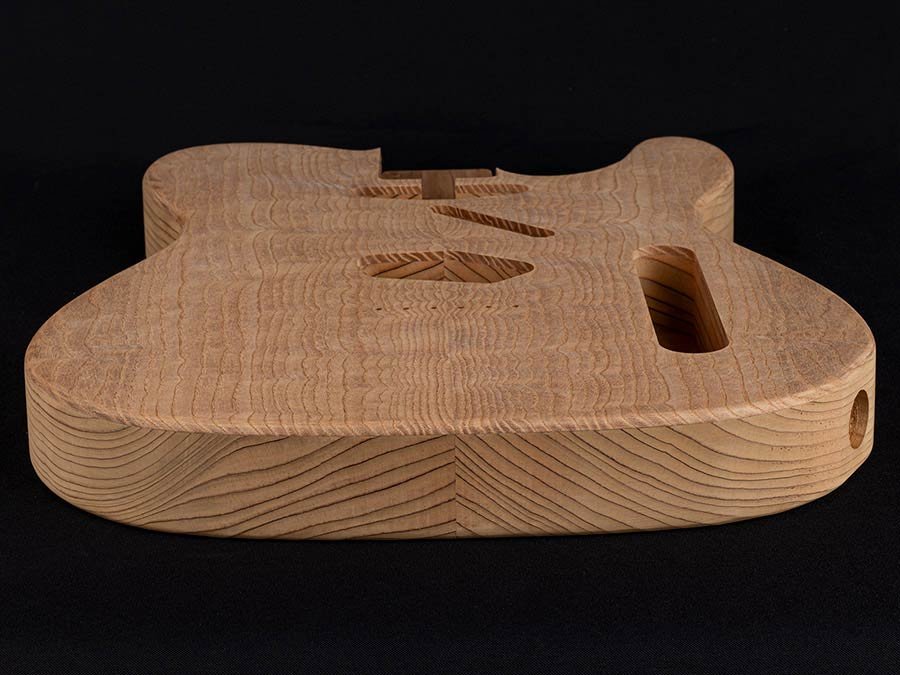 body Teaser model (made in Germany), 2 piece roasted pine, roasted ash figured top - Afbeelding 3