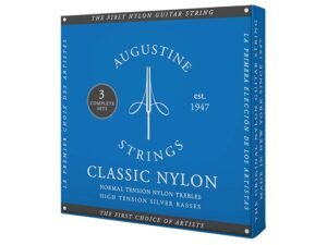 Blue string set classic, regular tension trebles & high tension basses - 3-PACK