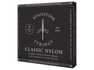 Black string set classic, regular tension trebles & light tension basses - 3-PACK