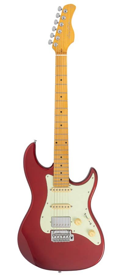 alder electric guitar S-style candy apple red