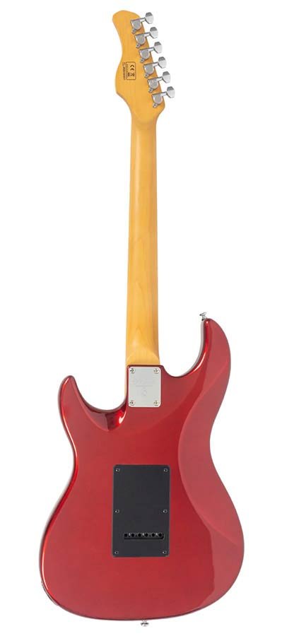 alder electric guitar S-style candy apple red - Afbeelding 2