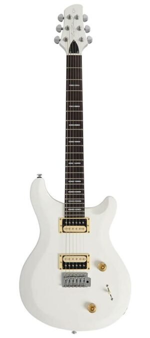 mahogany electric guitar antique white