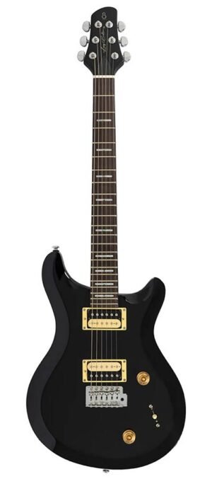 mahogany electric guitar black