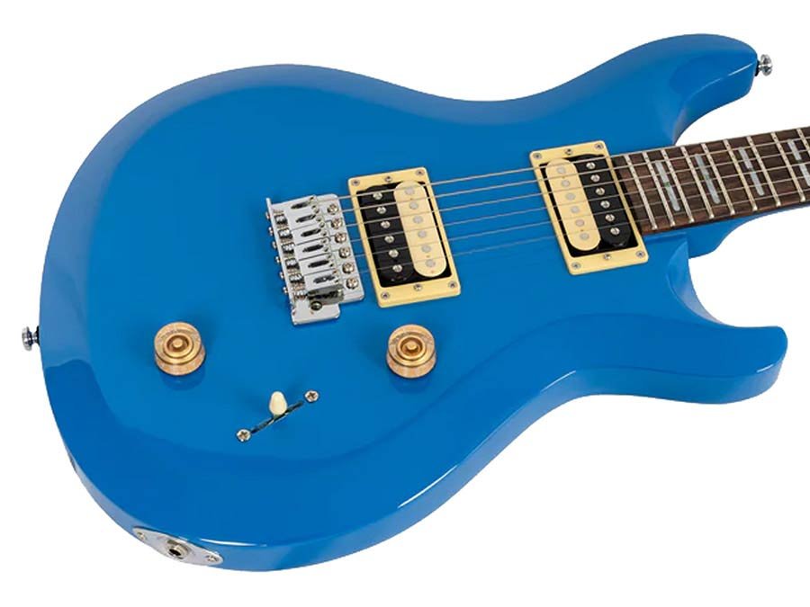 mahogany electric guitar midnight blue - Afbeelding 4