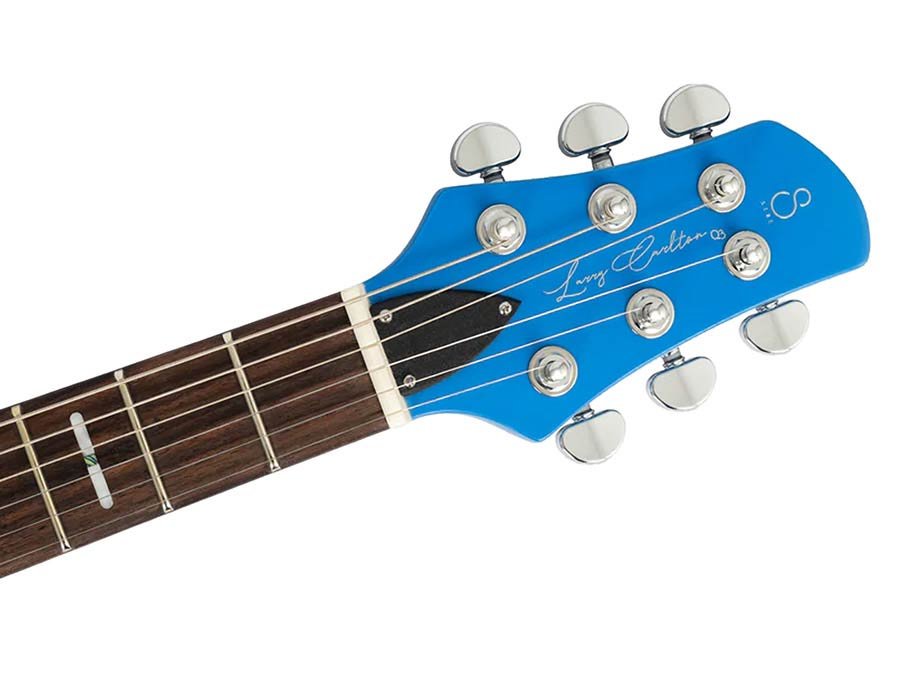mahogany electric guitar midnight blue - Afbeelding 5