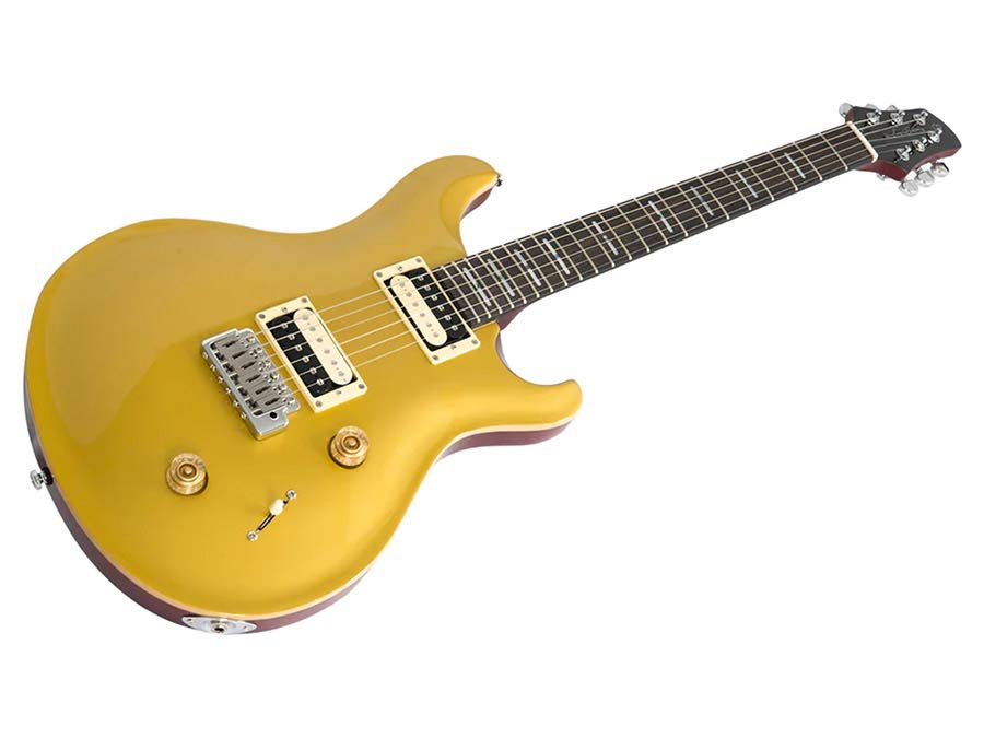 mahogany+maple top electric guitar metallic gold - Afbeelding 3