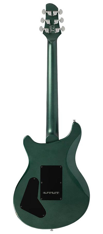 mahogany+maple top electric guitar metallic green - Afbeelding 2