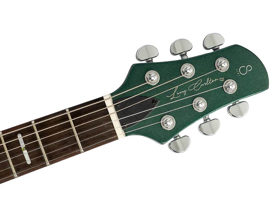 mahogany+maple top electric guitar metallic green - Afbeelding 5