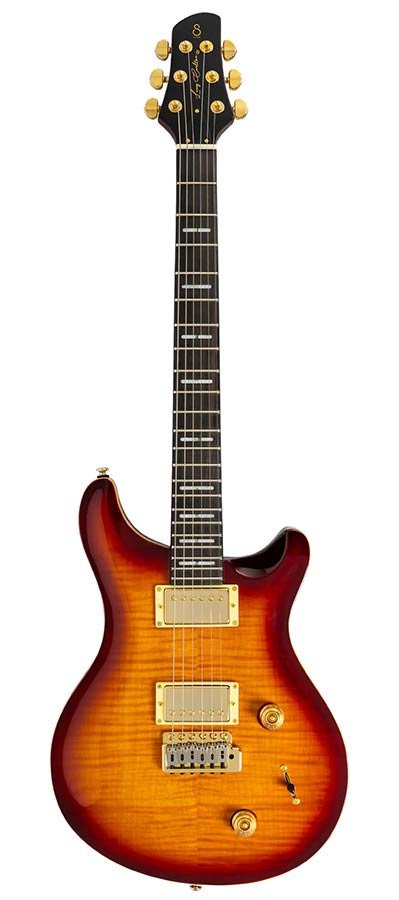 mahogany+maple veneer electric guitar tobacco sunburst