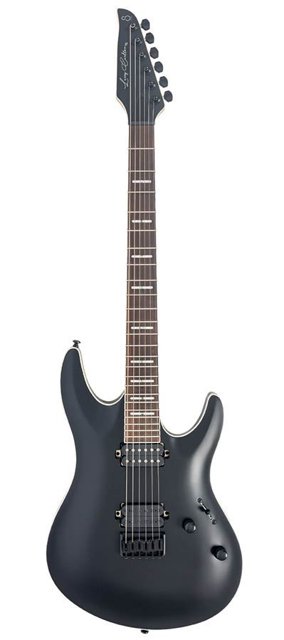 alder electric guitar black satin