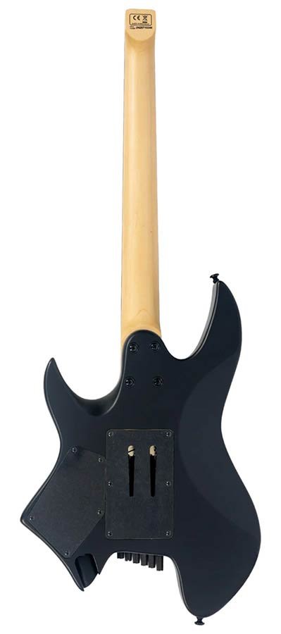 mahogany + ash veneer electric guitar transparent black, with gigbag - Afbeelding 2