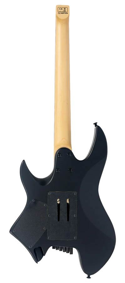 mahogany + maple top electric guitar black satin, with gigbag - Afbeelding 2