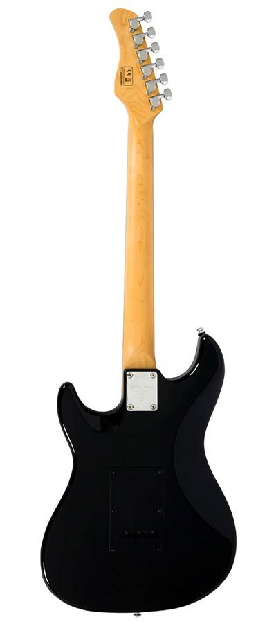 electric guitar S-style black - Afbeelding 2