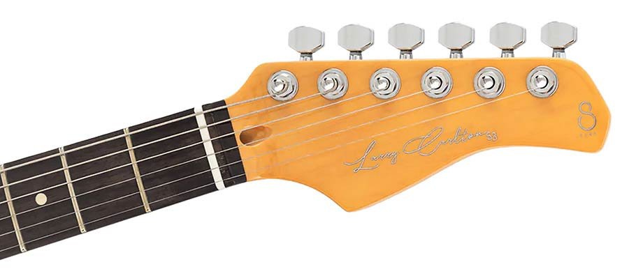 electric guitar S-style black - Afbeelding 5