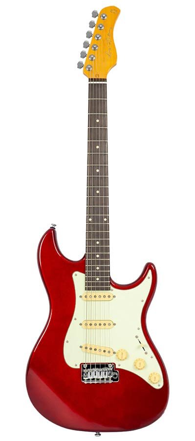 electric guitar S-style candy apple red