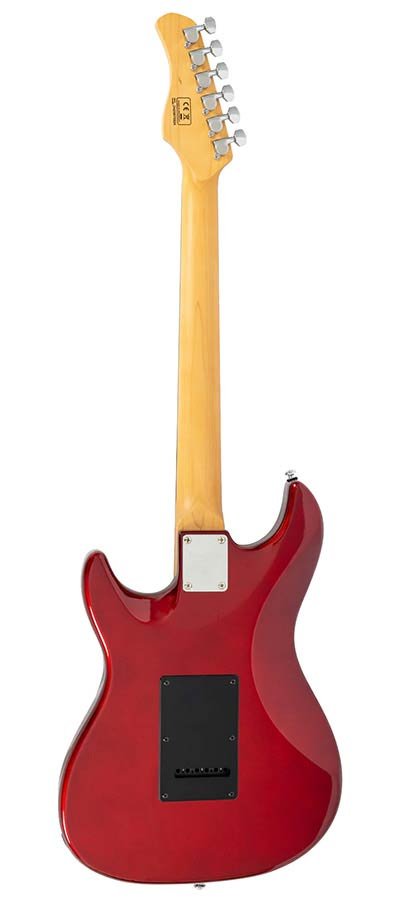 electric guitar S-style candy apple red - Afbeelding 2