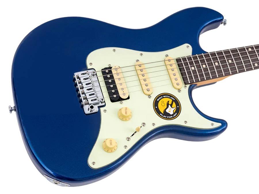 electric guitar S-style dark navy - Afbeelding 4