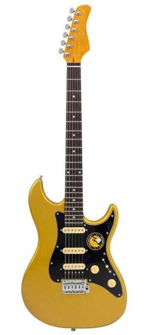 electric guitar S-style metallic gold