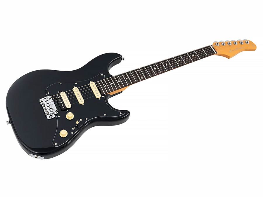 electric guitar S-style black - Afbeelding 3