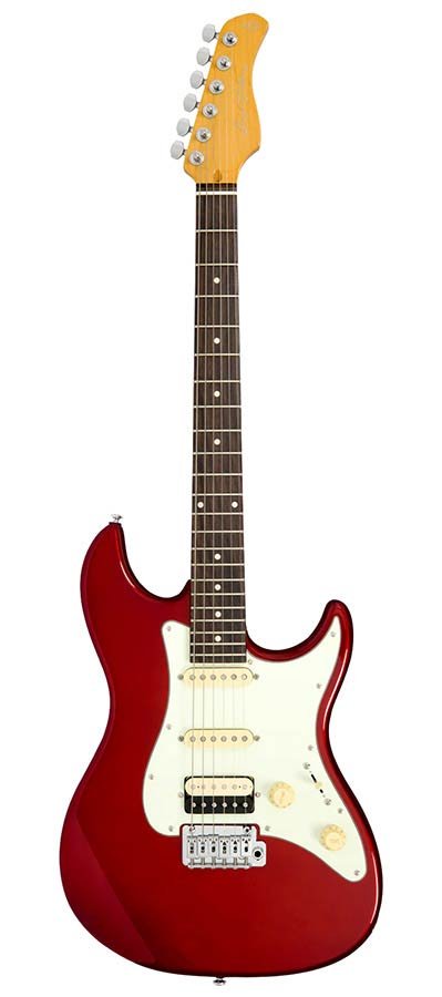 electric guitar S-style candy apple red