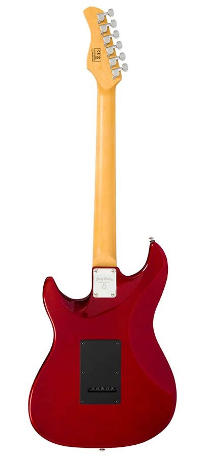 electric guitar S-style candy apple red - Afbeelding 2