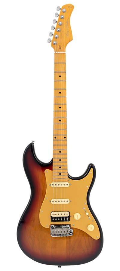 electric guitar S-style 3-tone sunburst