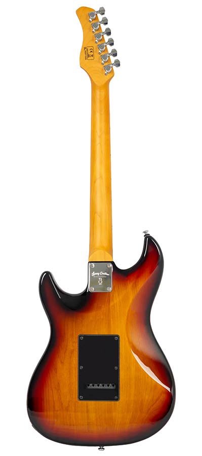 electric guitar S-style 3-tone sunburst - Afbeelding 2