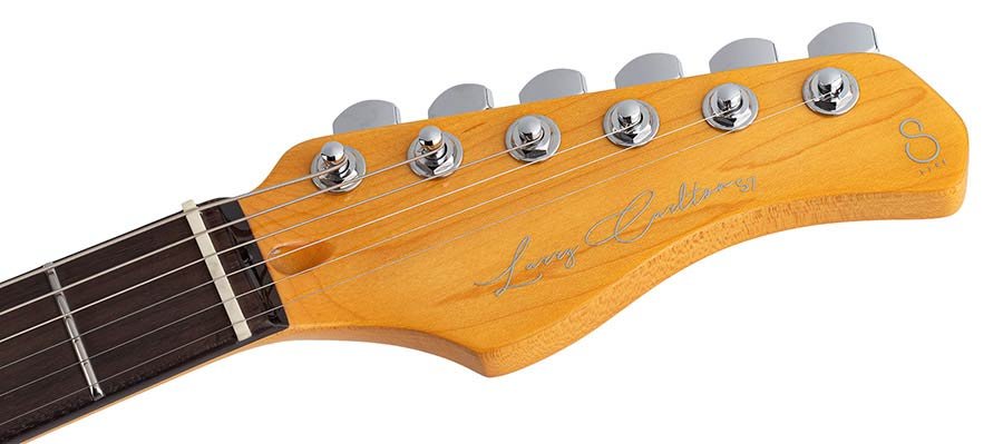 electric guitar S-style skyburst sparkle - Afbeelding 11