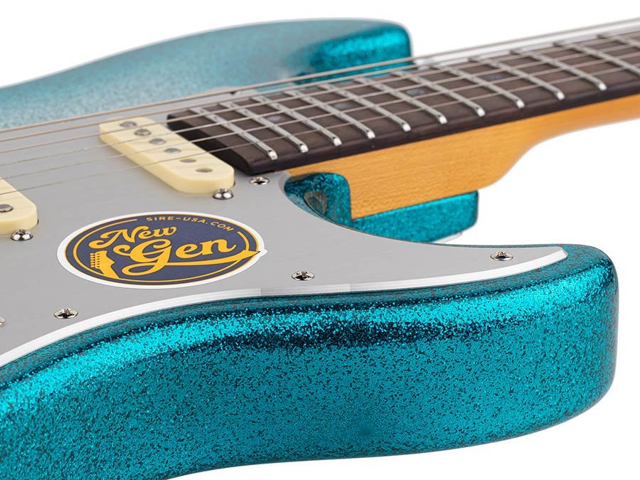 electric guitar S-style skyburst sparkle - Afbeelding 7