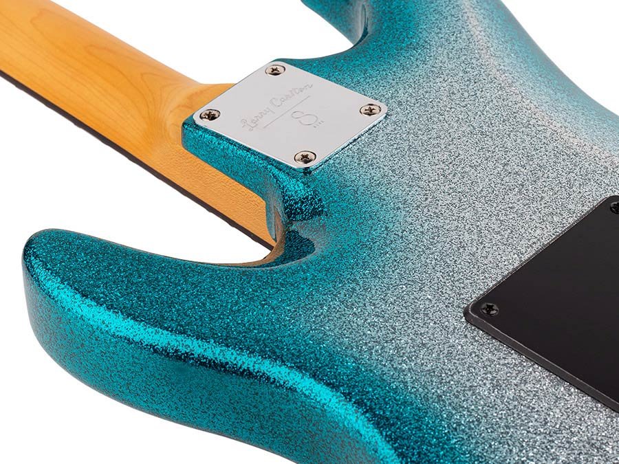 electric guitar S-style skyburst sparkle - Afbeelding 10