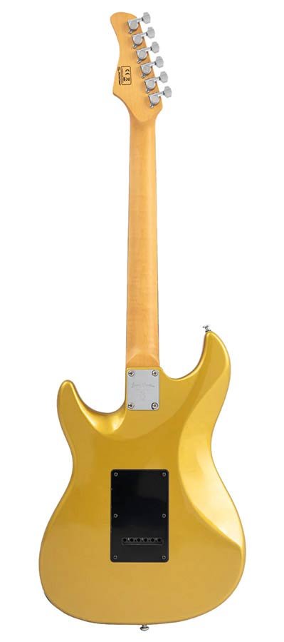 electric guitar S-style metallic gold - Afbeelding 2