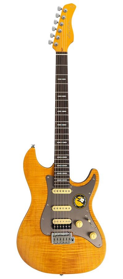 electric guitar S-style natural satin