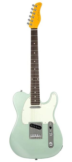 electric guitar T-style surf green metallic
