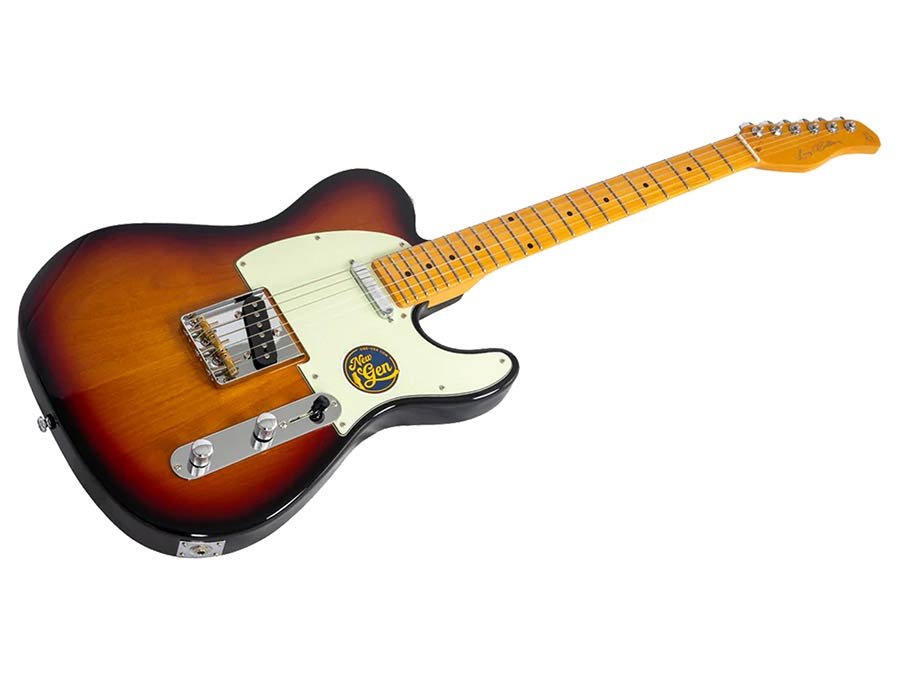 electric guitar T-style 3-tone sunburst - Afbeelding 3