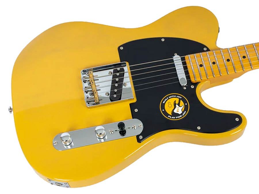 electric guitar T-style butterscotch blonde - Afbeelding 4