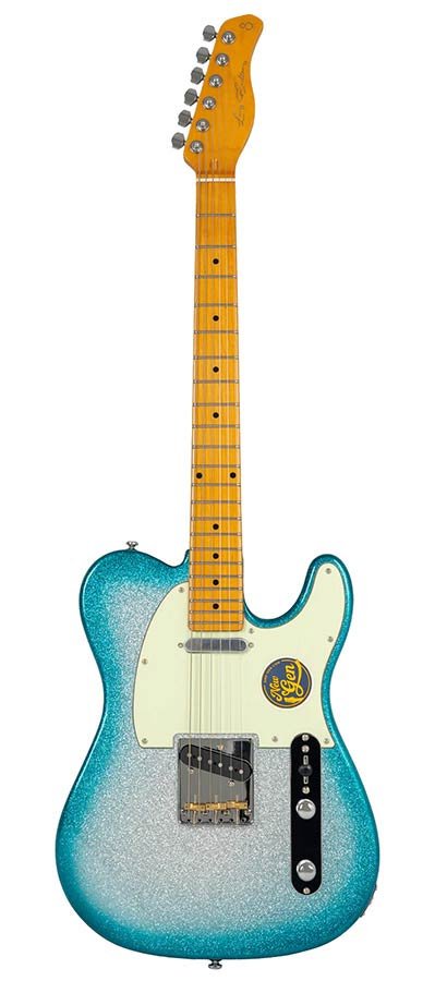 electric guitar T-style skyburst sparkle