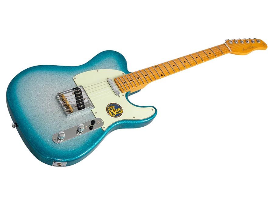 electric guitar T-style skyburst sparkle - Afbeelding 3