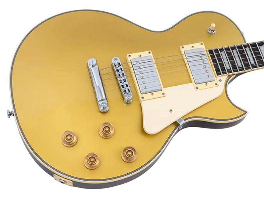 electric guitar L-style metallic gold - Afbeelding 4
