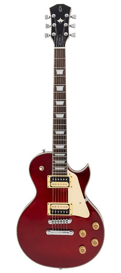 electric guitar L-style candy apple red